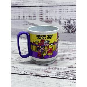 Vintage Grandma You're One of a Kind Plastic Milk Cup Mug Whirley Industry